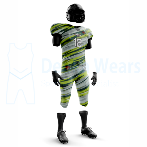 6 Panel American Football Uniform