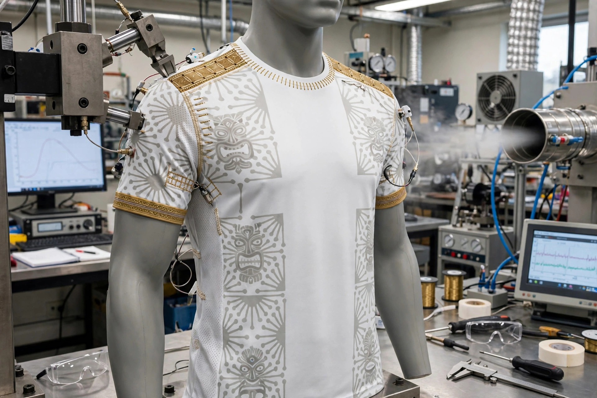 White gold jersey durability lab test