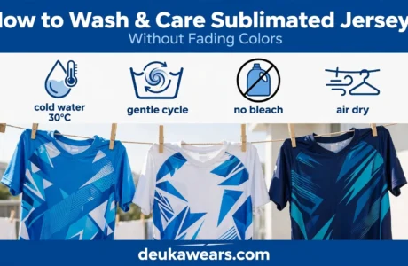 How to wash and care for sublimated jerseys without fading colors