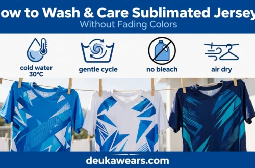 How to wash and care for sublimated jerseys without fading colors